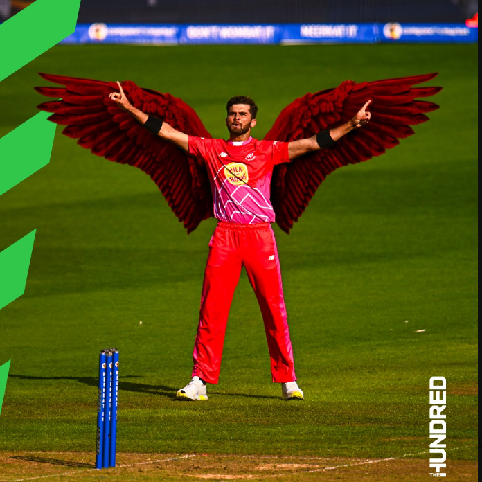 ON FIRE... BREAKING NEWS...@iShaheenAfridi will be rejoining Welsh Fire and fellow @vitaesportsuk star @Roela52 for this year's @thehundred The Eagle has landed! #cricket #welshfire #sayacorps #vitaesports #pakistan #thehundred #ShaheenShahAfridi