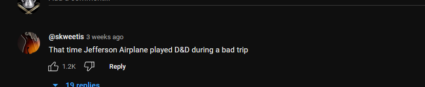 Youtube comment of the day: On Castle Rat's Cry For Me