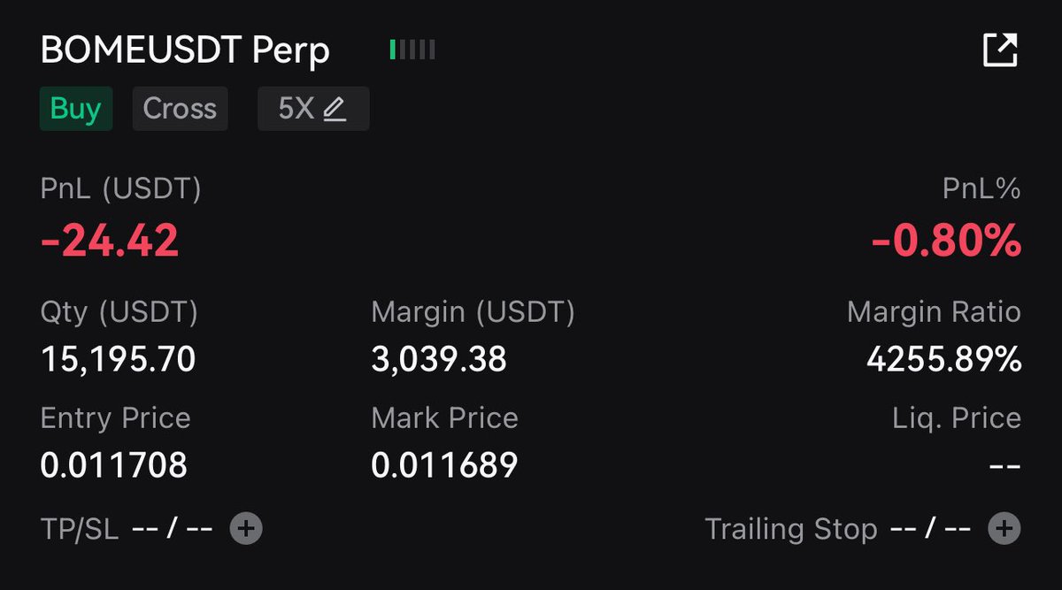 $BOME longed 3k worth of it here and all gain will be given away to the community ❤️

All you have to do is like and retweet 🔥