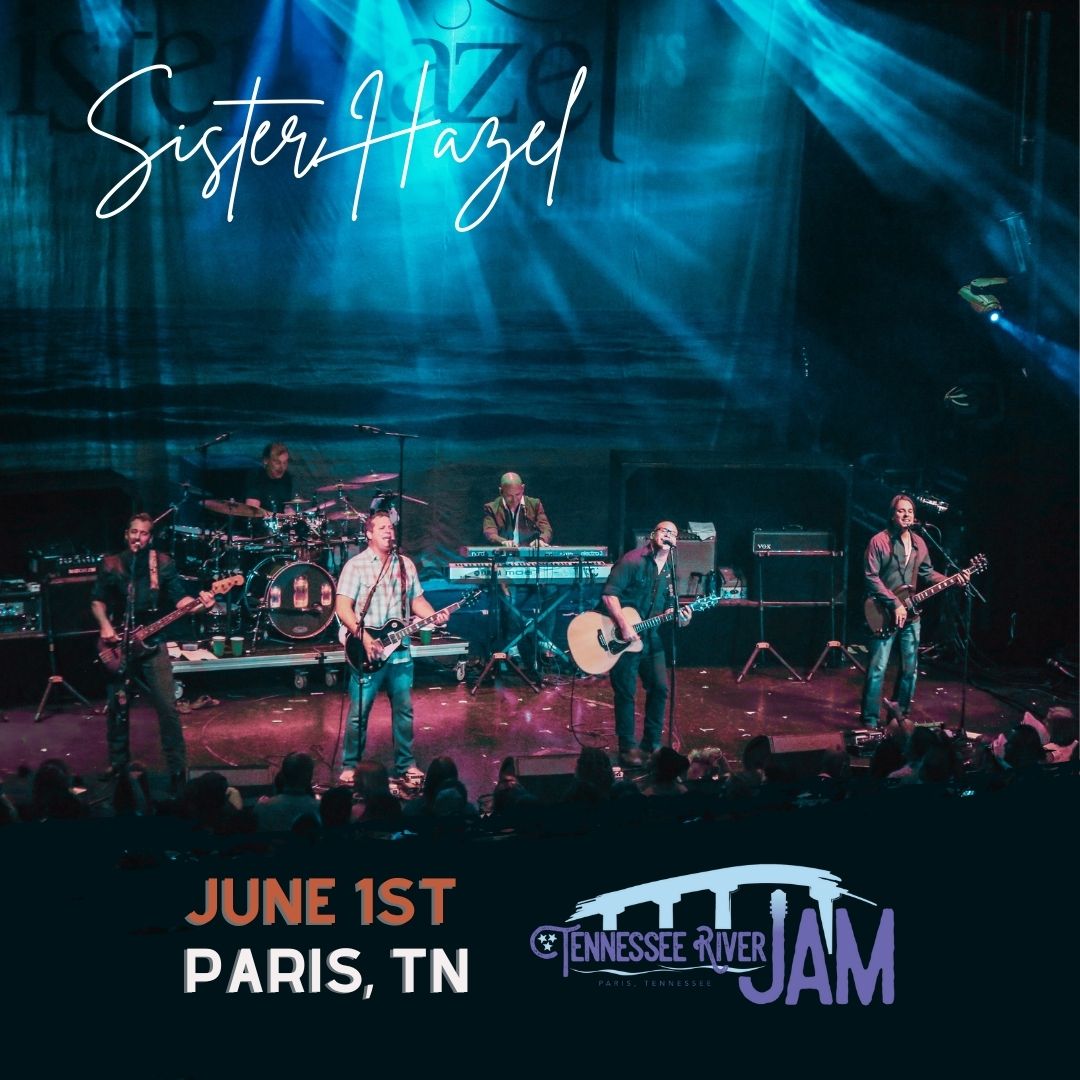 PARIS, TN! We will see you at the Tennessee River Jam on 6/1! It's a free show, so you don't want to miss it - bit.ly/3Ofk5kJ