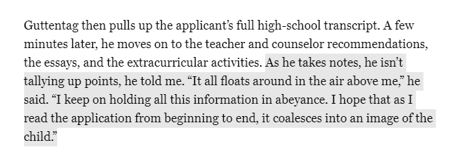 This is the one thing every admissions officer wishes every student (and especially parents) understood about selective admissions.