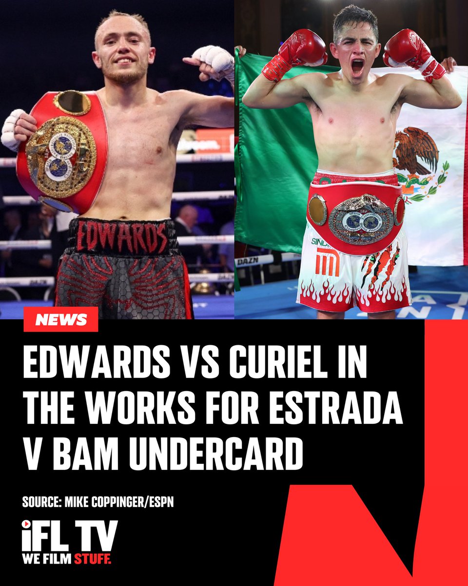 EDWARDS VS CURIEL IN THE WORKS FOR JUNE. 29 ‼️

Sunny Edwards is reportedly in talks to face former IBF light-fly world champ Adrien Curiel on the undercard of Juan Francisco Estrada and Bam Rodriguez on June. 29 🥊

Very very good fight 👏🏼

#EdwardsCuriel | #EstradaRodriguez