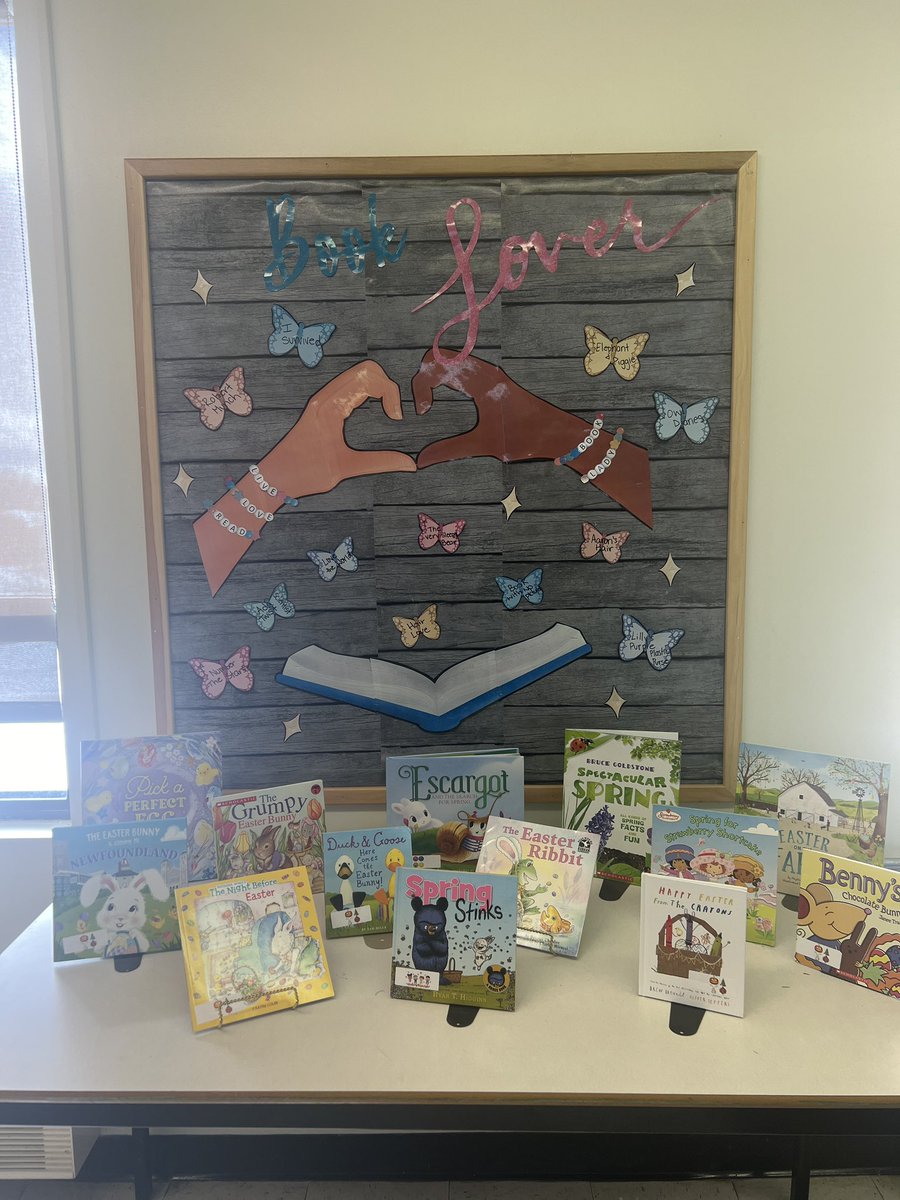 New Spring Book Display🫶💕💎🐣 <a href="/AvocaCollegiate/">Avoca Collegiate</a>
