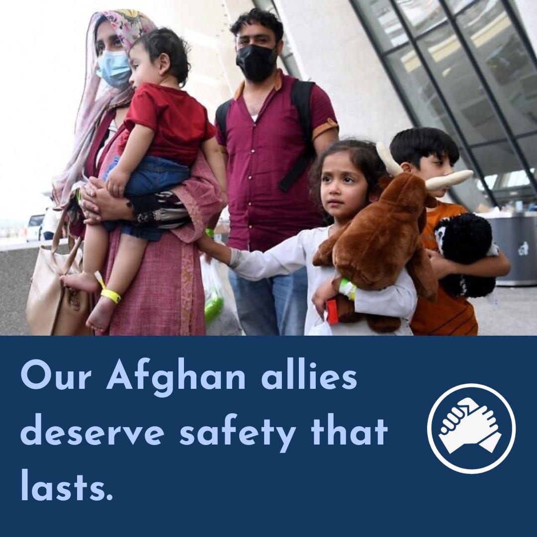 Congress, the time to act is NOW. Afghan allies are in danger, and we must provide them with the protection they need. Congress must reauthorize the Afghan SIV program without delay! #FinishTheMission Take action now! bit.ly/SIVs4Afghans
