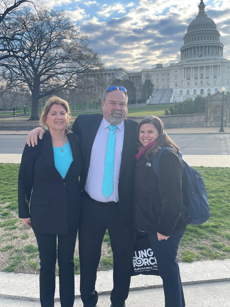 Today @LUNGFORCE Hero's Rebecca & Pete united at the Capitol with heroes nationwide and @LungAssociation staff. Together, they’re taking a stand and speaking with their legislators on behalf of those affected by lung cancer. Discover how you can help at Lung.org/advocacy-day.