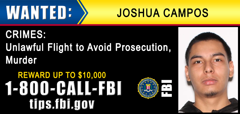 The #FBI is offering a reward of up to $10,000 for information leading to the arrest of Joshua Ismael Campos, wanted for murder in Miami, Florida on July 25, 2021. He has ties to Florida, Georgia, Alabama, and Texas: fbi.gov/wanted/murders…