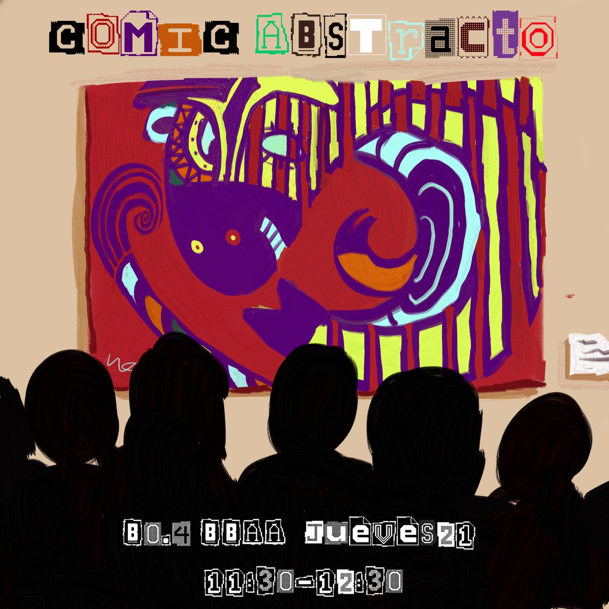 Buenas noches cebritas! Esperamos que hayáis disfrutado las fallas 
Mañana volvemos con las sesiones de siempre, está vez Melisa⁩ nos hablará del cómic abstracto
Como siempre en la b0-4 de bbaa a las 11:30 os esperamos