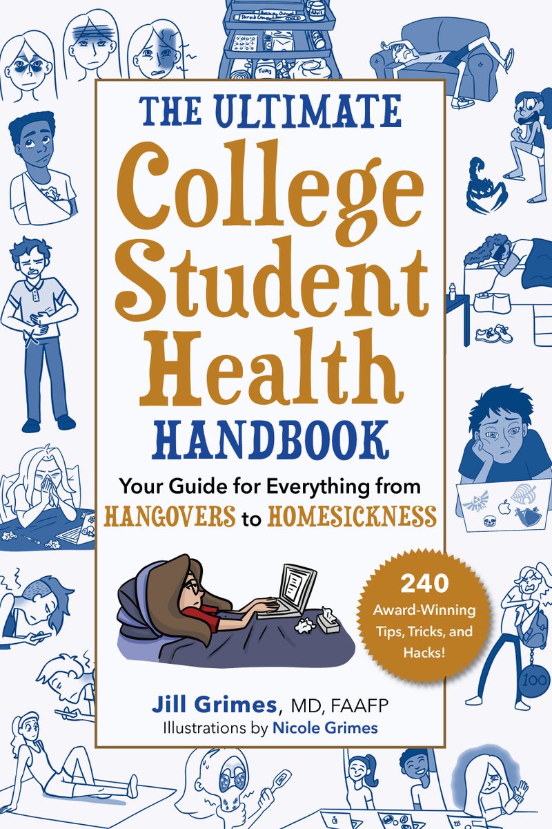Congrats @JillGrimesMD on the 3rd edition of 'The ULTIMATE College Student Health Handbook.' An amazing book for students everywhere and a perfect grad gift for a high school senior. ow.ly/NACc50QY8Z8