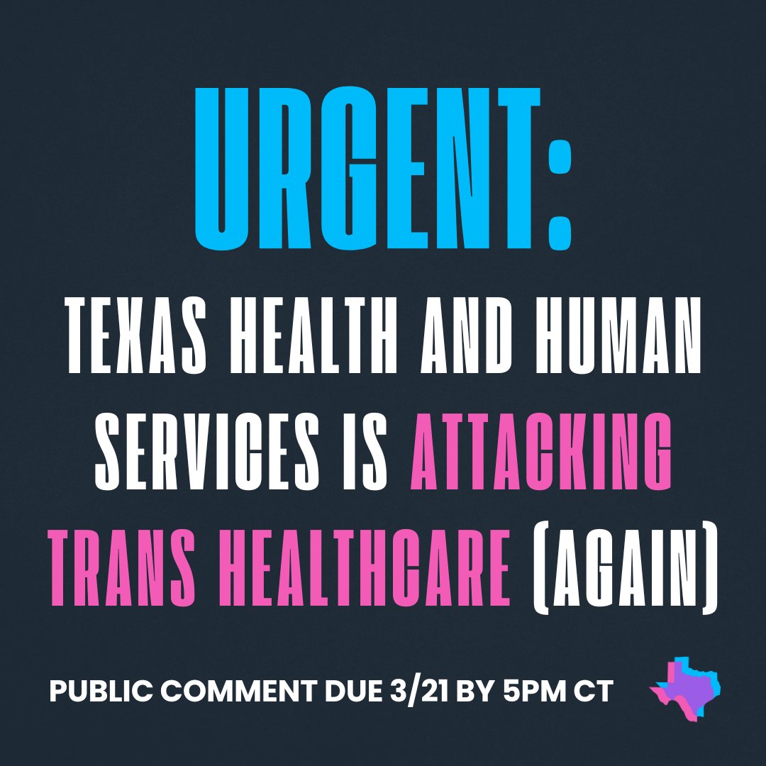 URGENT: Texas Health and Human Services is attacking trans healthcare (again)🧵