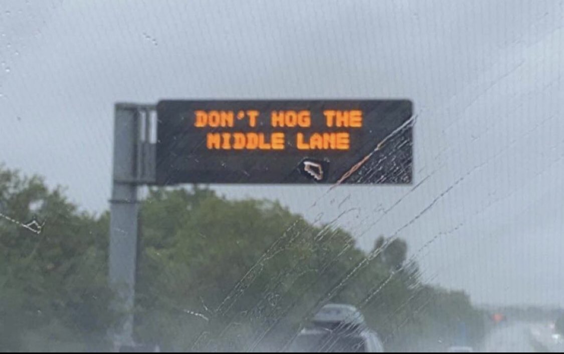 Love this… hope the inconsiderate sheep take note… #middlelanehogger #keepleft #GBSpringClean #instagramdown #drivetoarrive #highwaycode