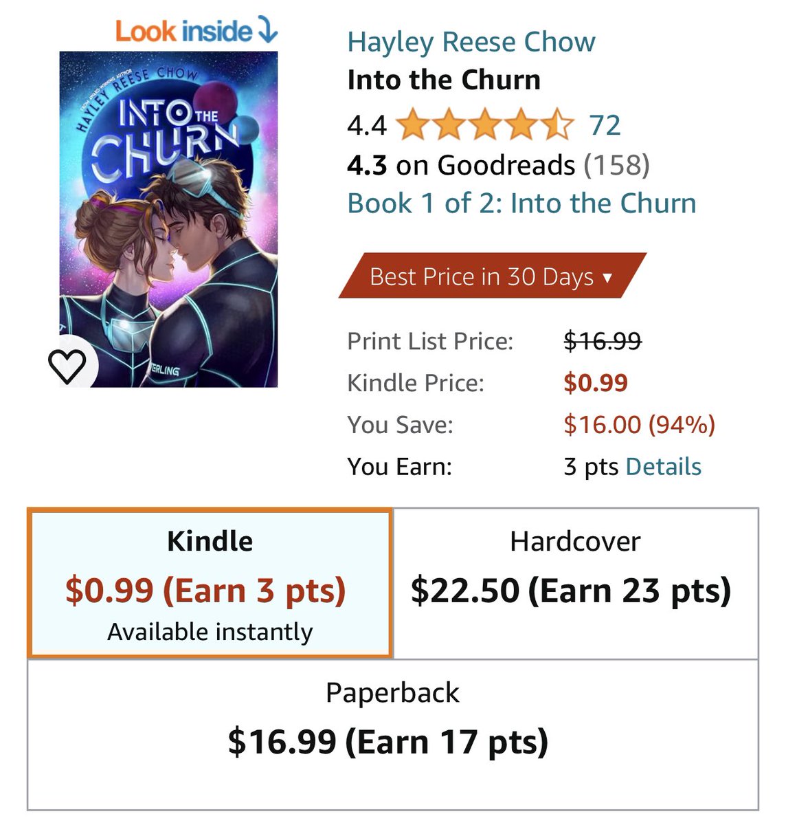 And just as a heads up, Into the Churn is on sale! 🎉 (There’s also a read-along with a special edition giveaway going on in Insta-land if you want to check it out)