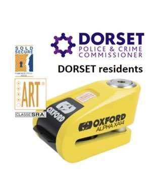 DocBike_Dorset (@docbike_dorset) on Twitter photo Want a high security disc lock for around 70% off the recommended retail price? 
Live in Dorset and didn’t buy one in 2023?
Go to the DocBike.org/shop after 09:00 on Thursday 21st March 2024 to get yours! 
250 on sale at a subsidised rate thanks to <a href="/PCCDorset/">Dorset PCC</a> Want a high security disc lock for around 70% off the recommended retail price? 
Live in Dorset and didn’t buy one in 2023?
Go to the DocBike.org/shop after 09:00 on Thursday 21st March 2024 to get yours! 
250 on sale at a subsidised rate thanks to <a href="/PCCDorset/">Dorset PCC</a>