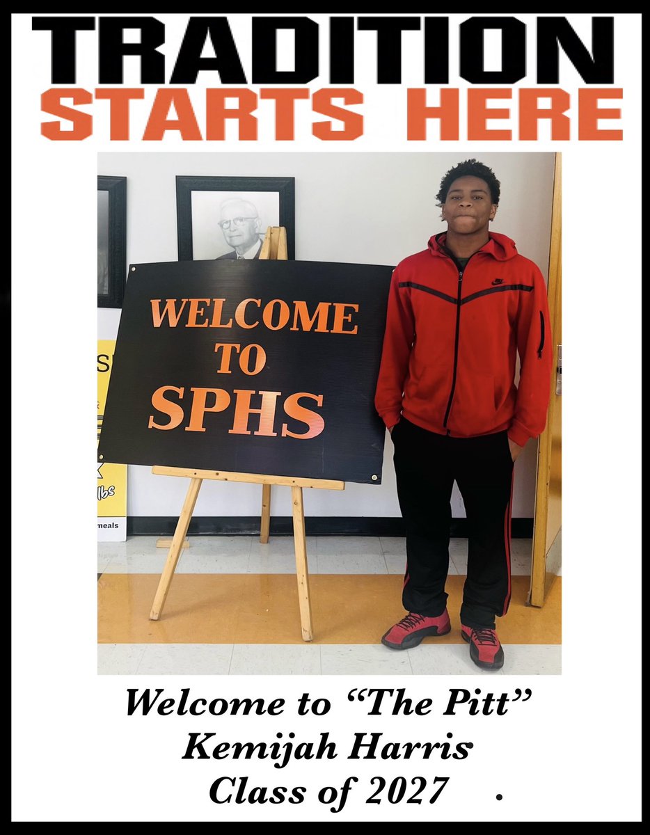 Please welcome The Harris family to South Pittsburg. Kemijah Harris is a 2027 student athlete at SPHS. He has one younger brother that will attend SPHS as a class of 2028 and a sister that will be attending SPES in the class of 2031. Welcome to The Pitt! #ThePitt