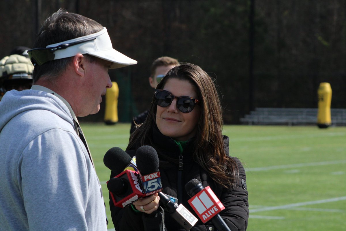 Great catching up with @kennesawstfb HC Brian Bohannon after the team’s first spring practice . It’s the beginning of the Owls 1st year in Conference USA . The guys are entering this season with a chip on their shoulder ready to prove they belong in the FBS. 📸: @NolanRAlexander