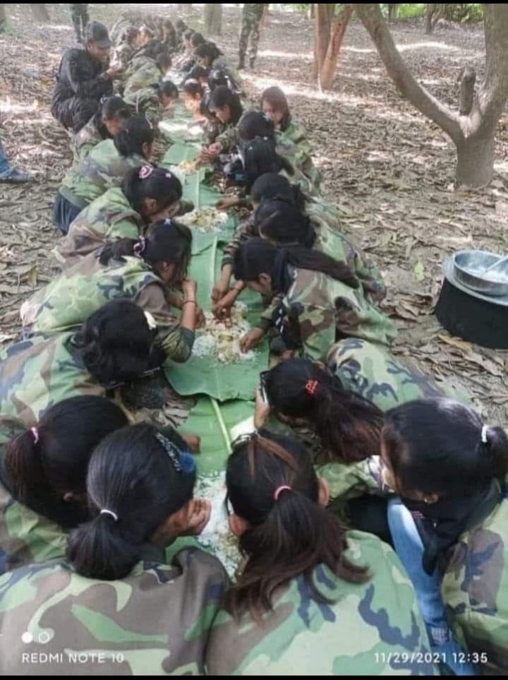 Myanmar women revolutionaries who would have been university students, teachers, nurses, engineers etc.