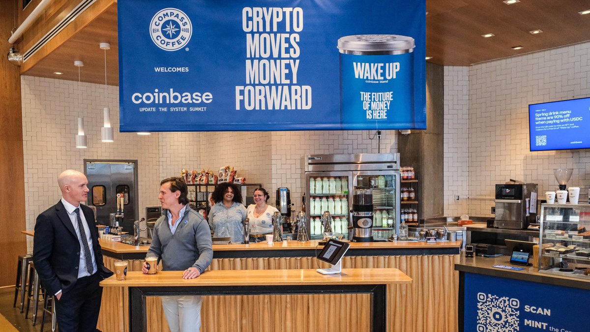 If you’re in DC come check out @CompassCoffeeDC - you can pay with crypto (zero fees paying with USDC on Base), and get a free can of coffee if you mint their NFT. 1201 Half St SE, Washington, DC 20003 Shout out to @slice__so for hosting the Point of Sale software 🙏 and…