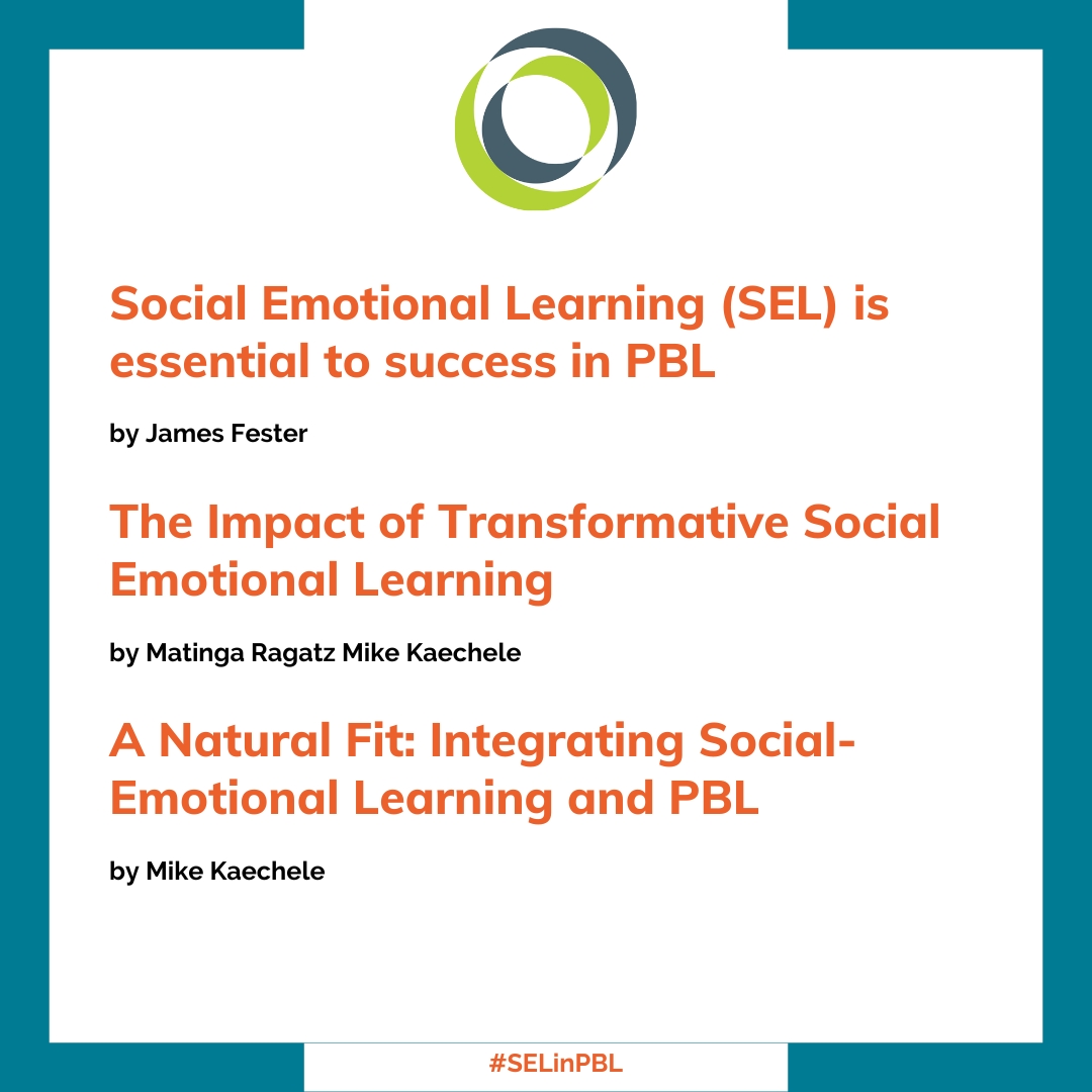 PBLWorks's tweet photo. Dive into our blog posts exploring the connection between Project Based Learning and Social Emotional Learning.
1. https://t.co/WjjaUZ7Y1m
2. https://t.co/bX6kRH74R1
3. https://t.co/KGHpaWU7p3
#PBLWorks #PBL #SEL #SELinPBL #SocialEmotionalLearning #TransformativeSEL https://t.co/0ytDuiEsrB