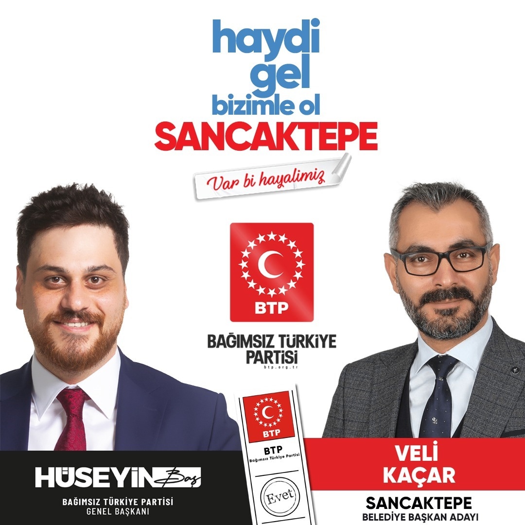 #haydisancaktepe #İstanbul #secim2024 #deprem #VarbirHayalimiz #gençlerhalleder
#BTP #hüseyinBaş #velikaçar