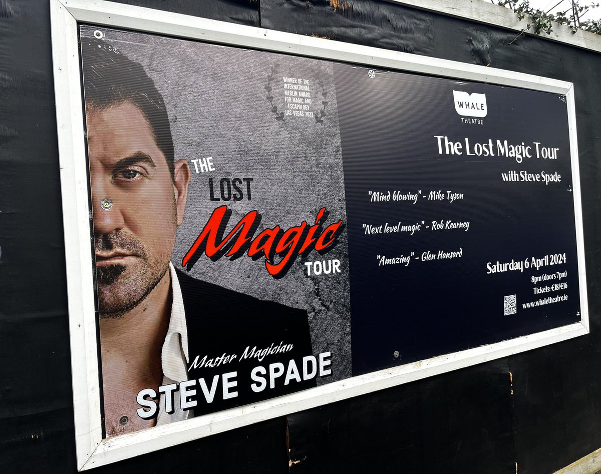 This April Master Magician Steve Spade will open the vault and unearth over 100 years of magic, bringing you on a journey full of Ancient magic, illusions, mind reading, hypnosis and escapology that was once lost to time and now ready to be unravelled.