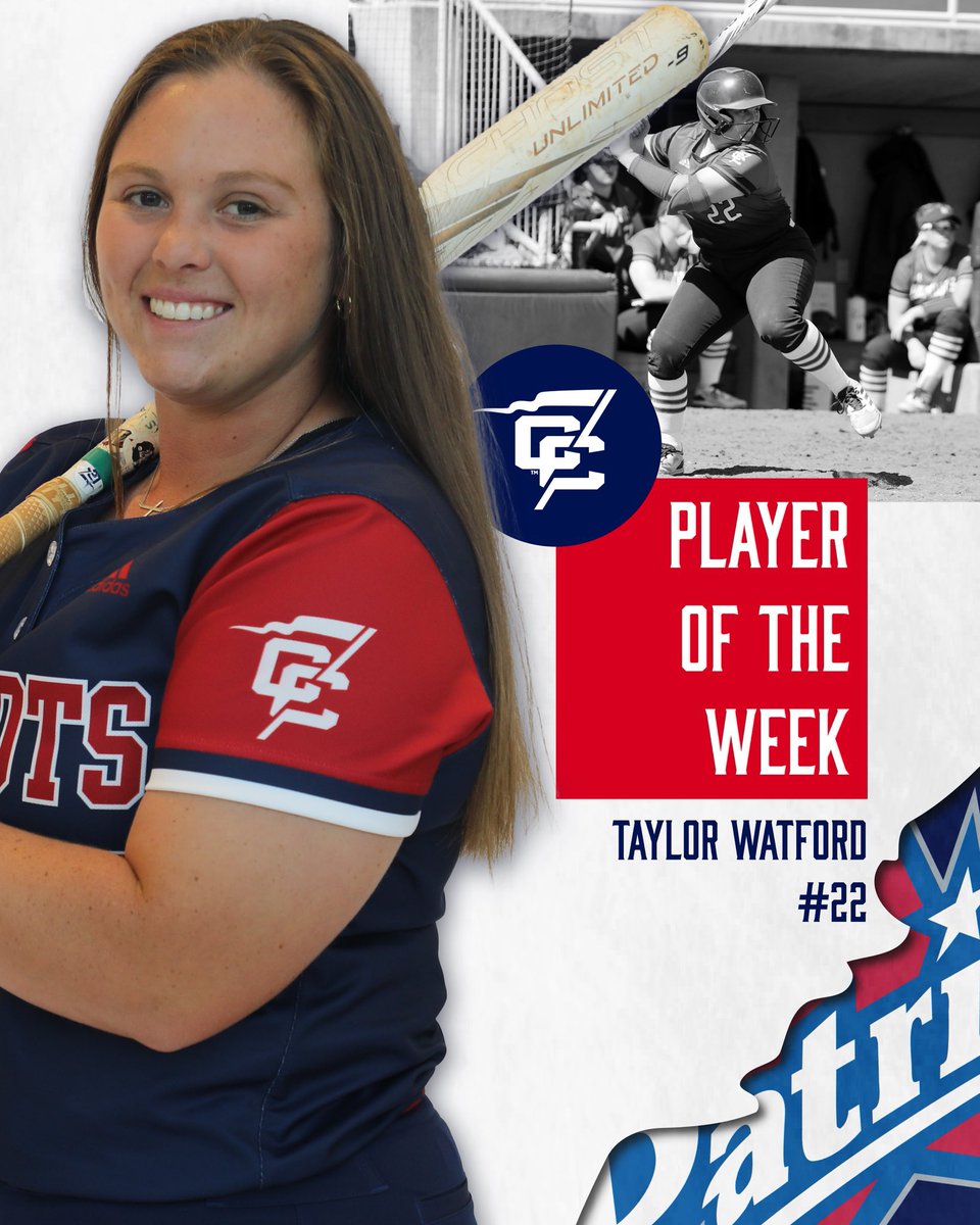 ‼️Conference Carolinas Player of the week and century 💯hit club as a Patriot 🦊 ‼️ Sounds like someone's having a great season! Congratulations Coach Taylor❗️Ⓜ️🥎