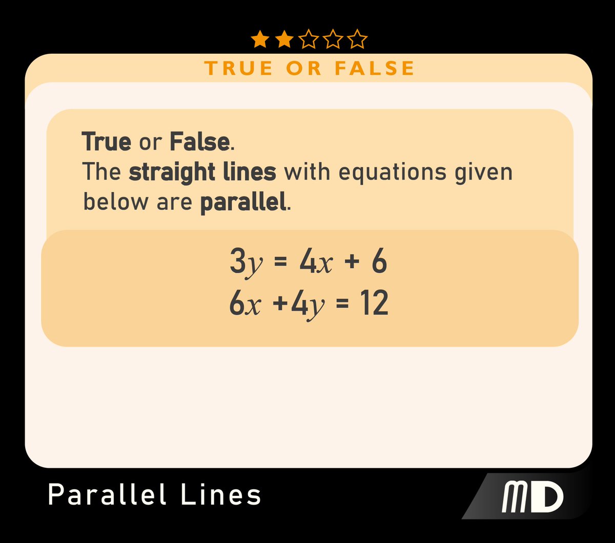 MathsDepot's tweet image. True or False? #maths #gcsemaths #mathsrevision #dailymaths