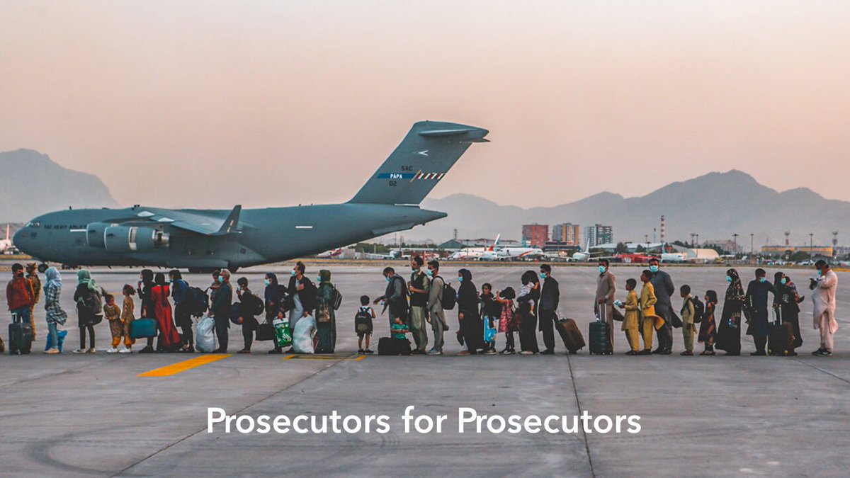 STARTING SOON: Former Afghan Chief Prosecutor Najia Mahmodi will be sharing her story of survival and the dire situation of the Afghan trained prosecutors left behind. Tune in here at 1:30 pm: bit.ly/3Mgao5q #ProsecutorsForProsecutors