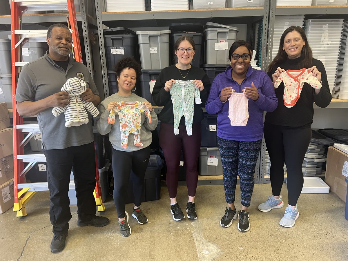 Our Mass Treasury team members had a great time volunteering with @RoomtoGrow_org last week! We worked together to sort through and organize the cutest baby clothing. Thank you to @RoomtoGrow_org for such a meaningful collaboration!