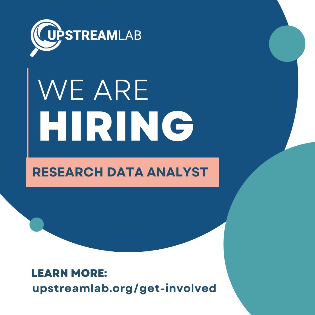 At Upstream Lab, based at @MAP_Health, @UnityHealthTO, our research is driven by the desire to promote health equity and address #SDOH. We are #hiring a Research Data Analyst to support projects focused on leveraging data to improve health systems. ➡️ recruiting.unityhealth.to/ltmprod/xmlhtt…