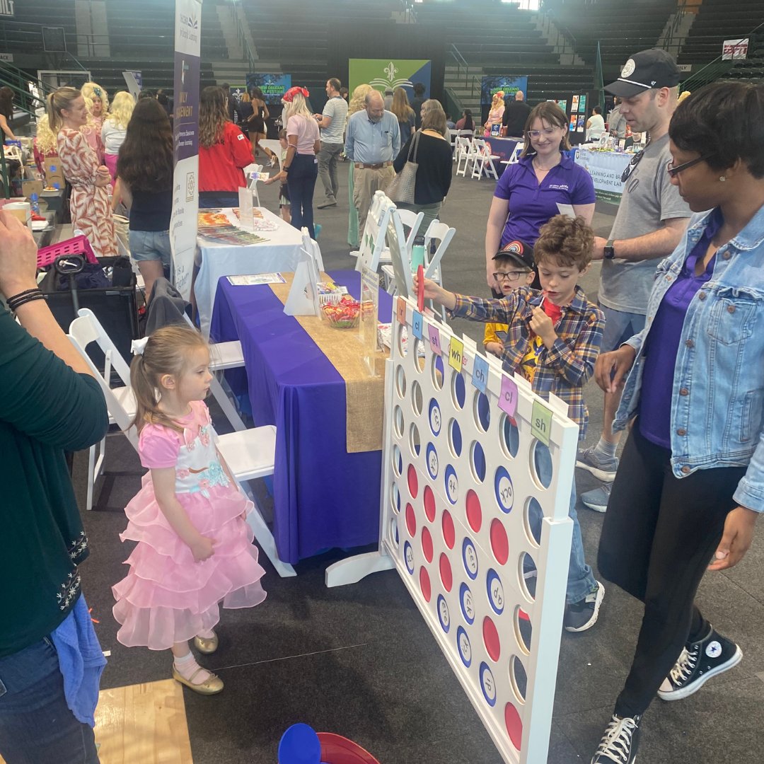 This past weekend The Center's Louisiana Reads! team headed to Tulane University for Family Day at The New Orleans Book Festival! Families were provided with information on our free digital resources and engaged in fun literacy games.