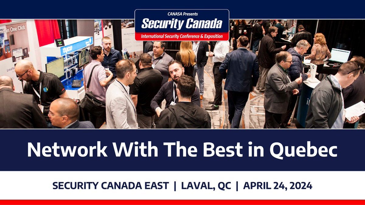 Expand your professional network in under one day! #SecurityCanada East is the networking epicenter of Quebec and Eastern Canada, welcoming our industry's top professionals. Don't miss your chance to join them! Register now for FREE: bit.ly/3wHRkre