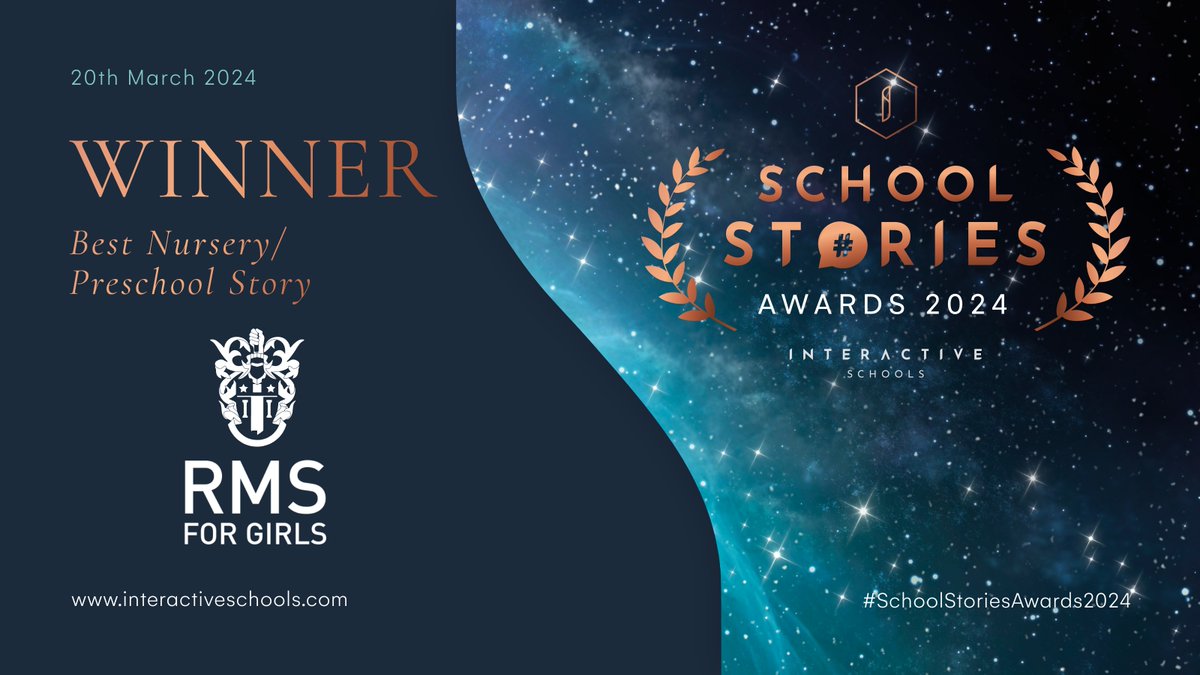 #SchoolStoriesAwards24 Winner! 🏆 Best Prep/Nursery School Story! 🧒 ✨@RMSForGirls - with their 'Welcome to Nursery School' Vimeo video! schoolbyt.es/492NF4v #InspiringSchools #SSAPrepStory