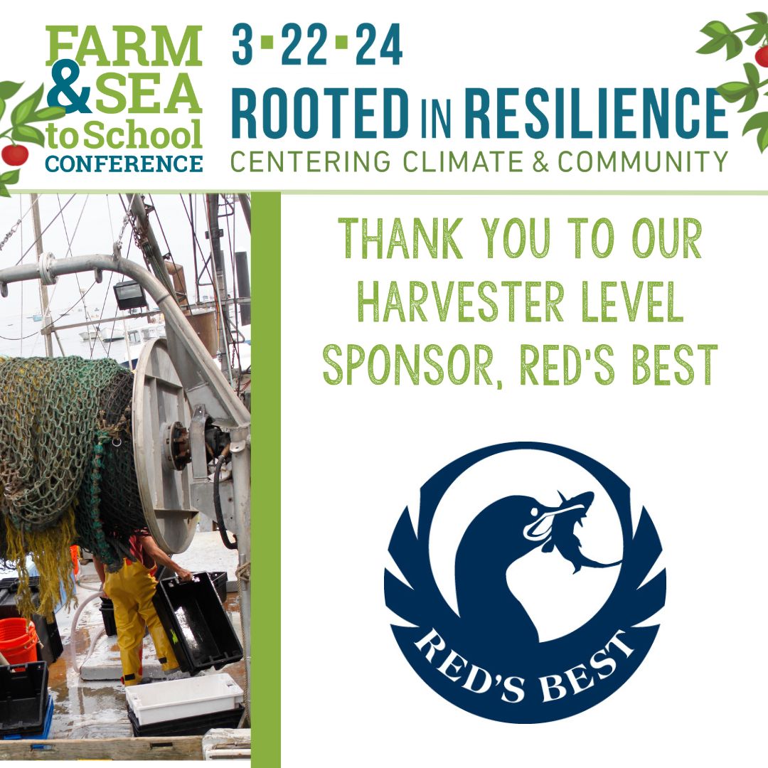We are excited for the start of the #MAF2SConf24 tomorrow, and want to take a moment to thank Harvester Level sponsor, @RedsBest for their support! Look forward to seeing people at field trips on Thursday & the Conference on Friday! #farmtoschool