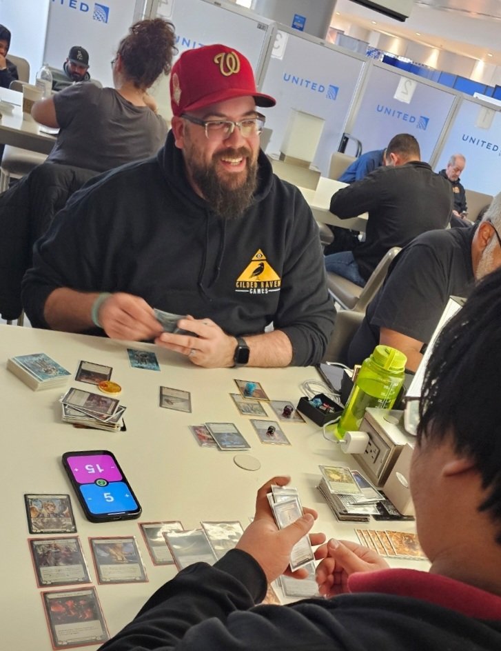 Team GRG representing on our way to LA Pro Tour! #fabtcg #protourla #fleshandblood 🐥 Ft. Justin being a model