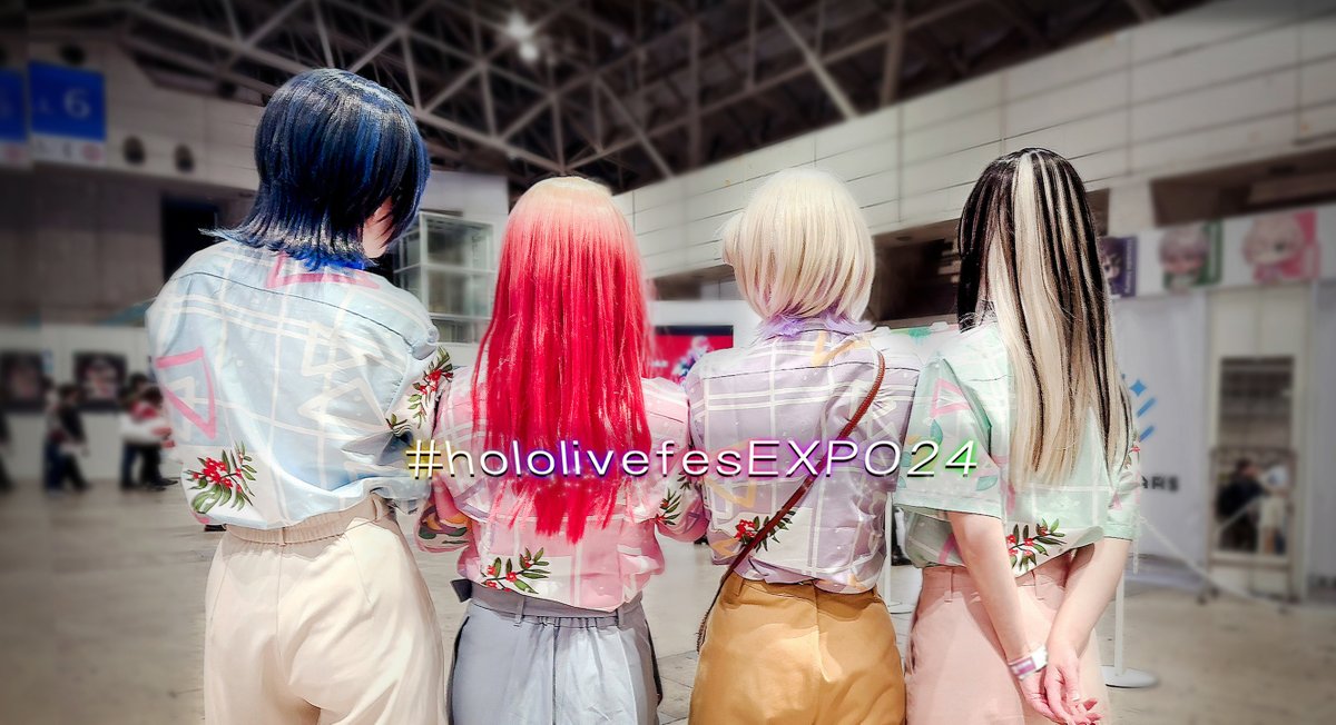 #hololivefesEXPO24　
⚠️ コスプレ　cosplay ⚠️
#青くんみて　#りりかみてみて 
#ばんちょー見てくりゃ　#見て見てらでんちゃん