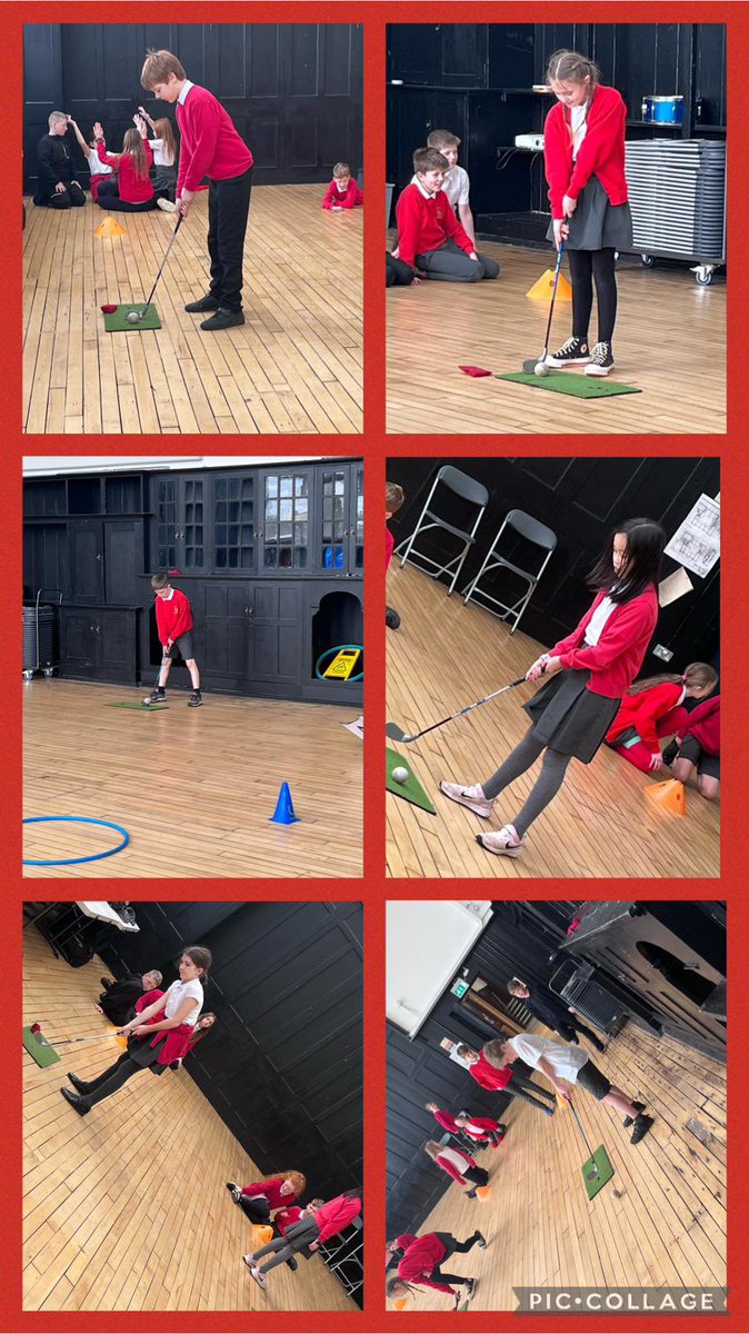 P6b thoroughly enjoyed their 2nd golf session with Coach Jordan. #golf #chip #putt #aim #shot