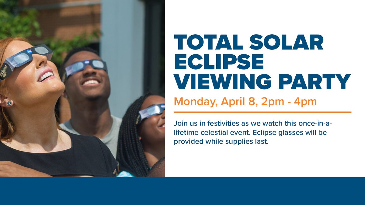 Join us in festivities as we watch this once-in-a-lifetime celestial event. Eclipse glasses will be provided while supplies last. Highland Square Branch Library Monday, April 8 2-4 pm