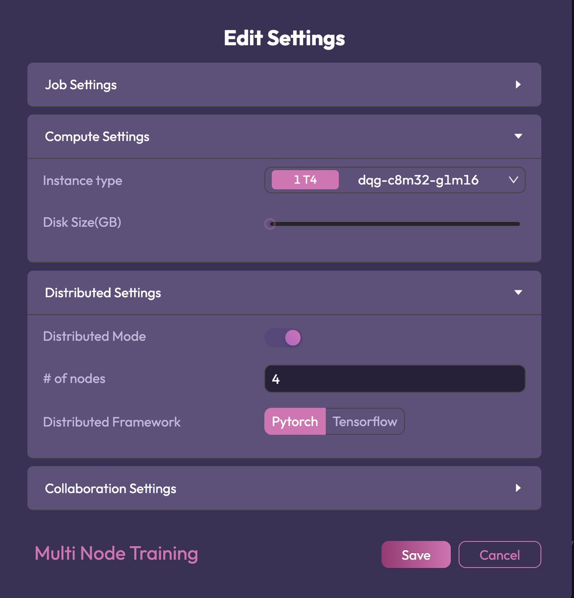 rijupahwa's tweet image. The sweetest way to train a Pytorch or Tensorflow #MultiGPU and #MultiNode model. All one has to do is toggle the distributed training on and select the number of nodes within Ploutos AI platform - incredible automation now available to everyone. Check out this example:…