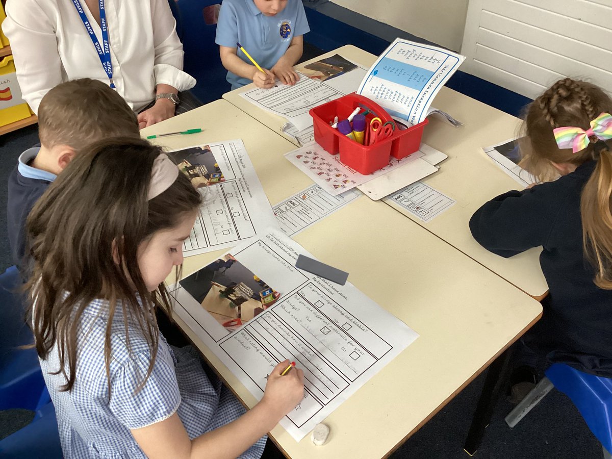 StJosephU's tweet photo. 1HW have been evaluating the bridges that they made in DT this term. #SJUDT https://t.co/4mOVna5T5j