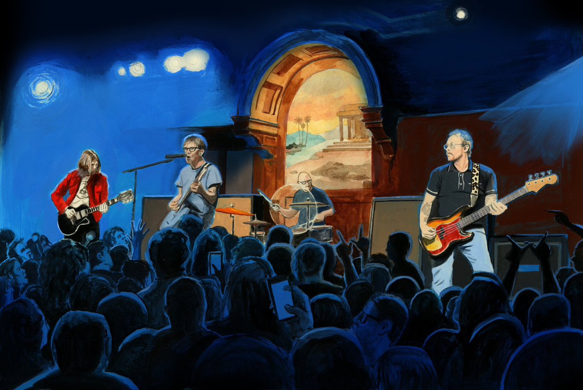 The Lodge Room show, immortalized in ink and acrylic by the very talented Chuy Hartman
