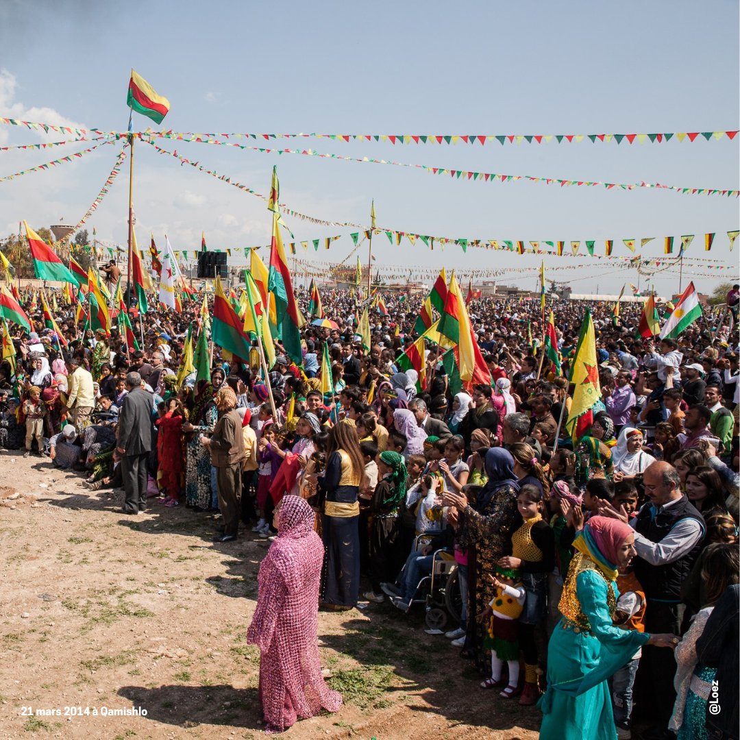 Nous nous joignons à la joie de ces moments partagés pour #Newroz et célébrons aux côtés de nos ami·es kurdes, les promesses d’avenirs libérés de toutes oppressions. Que fleurissent en ce printemps, les luttes et alternatives pour reconstruire nos mondes. Newroz pîroz be 🌷🎊