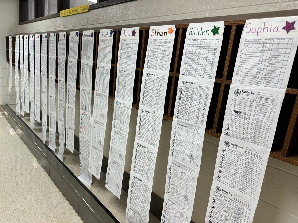 Our students are reading 100 books +!  The number of students and books continues to grow 📚Go Lions 🦁!