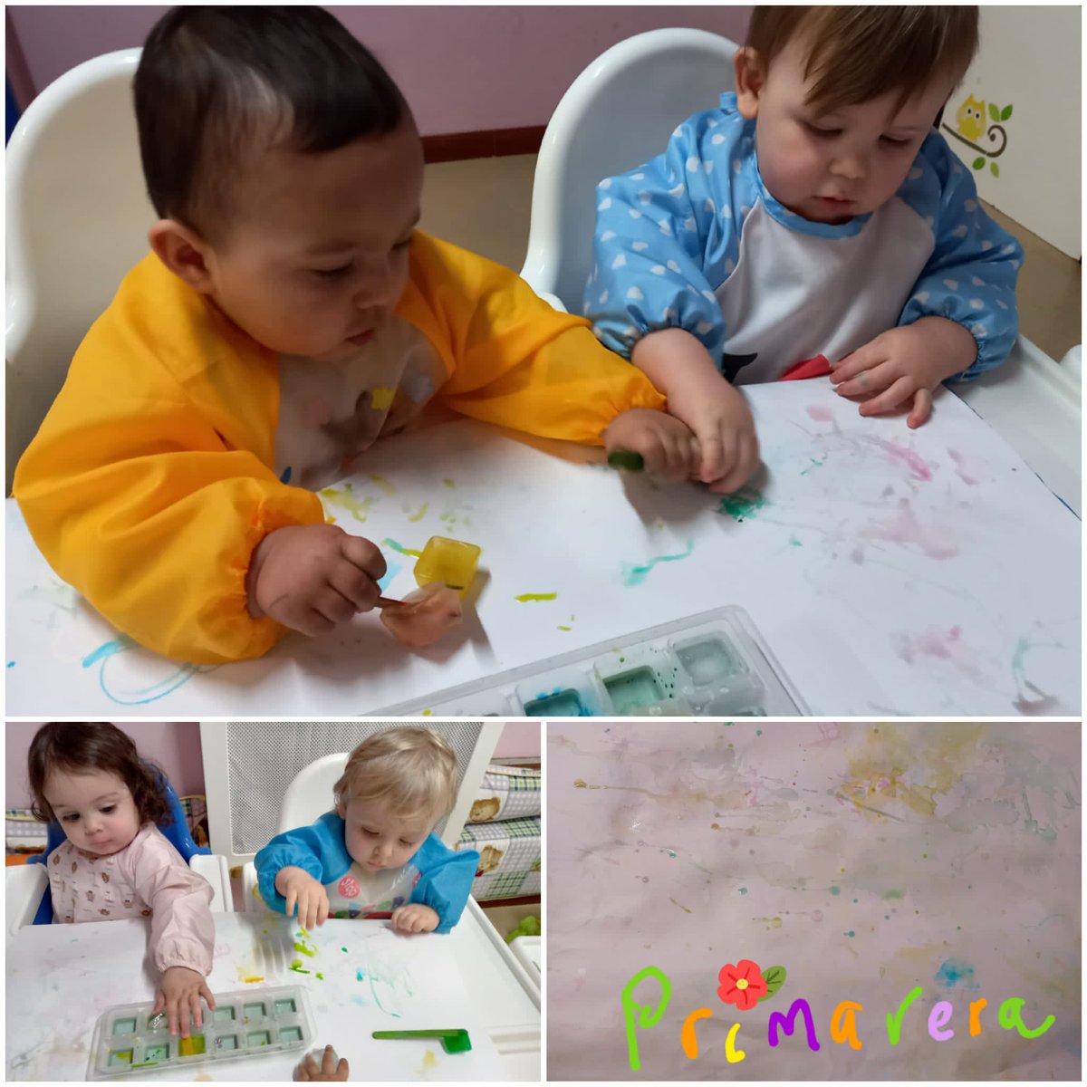 En la #EscuelaInfantil han tenido una mañana muy divertida pintando con cubitos de hielo de colores para dar la bienvenida a la primavera

#SomosLaSalle