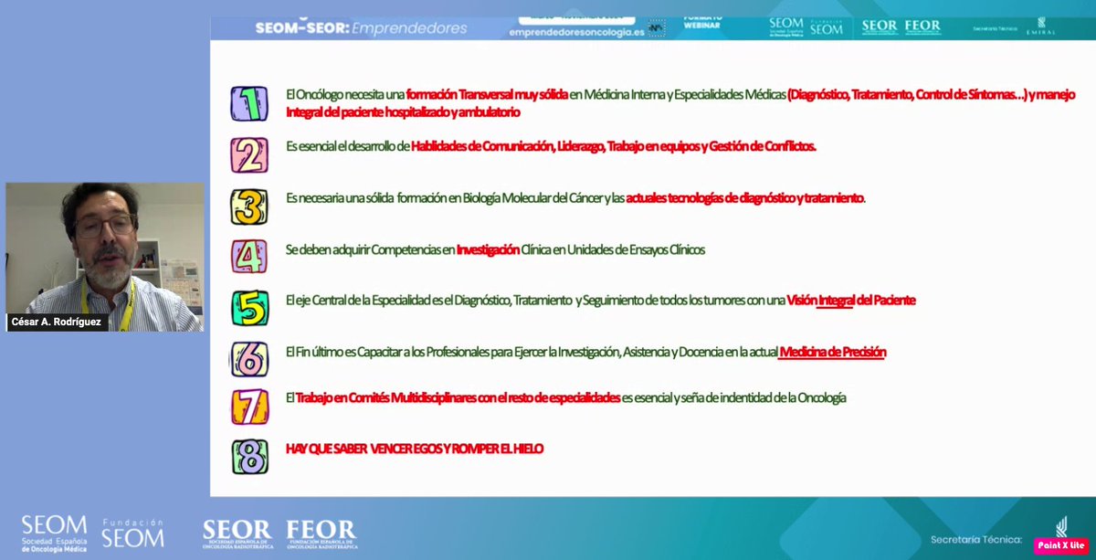 Empezamos Emprendedores/SINERGIAS
¿Cuál es el decálogo de un Oncólogo?
🚩🚩🚩Inscríbete, próxima edición sinergias Cardio/Neumo el 9 de abril.
<a href="/_SEOM/">SEOM</a> <a href="/SEOR_ESP/">SEOR.es</a>