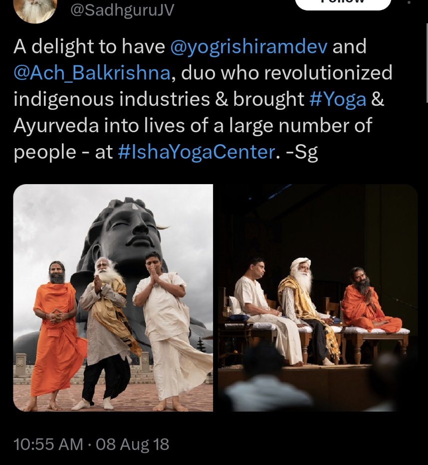 SaoirseAF's tweet image. These "revolutionaries" are facing the court of law and this Ayurveda promoting quack went to a hospital for #BrainSurgery . 

Choose your 'Gurus' wisely.
.
.