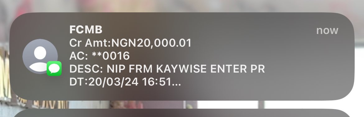 Money received ✅ Thank you Kaywise, God bless you 😍