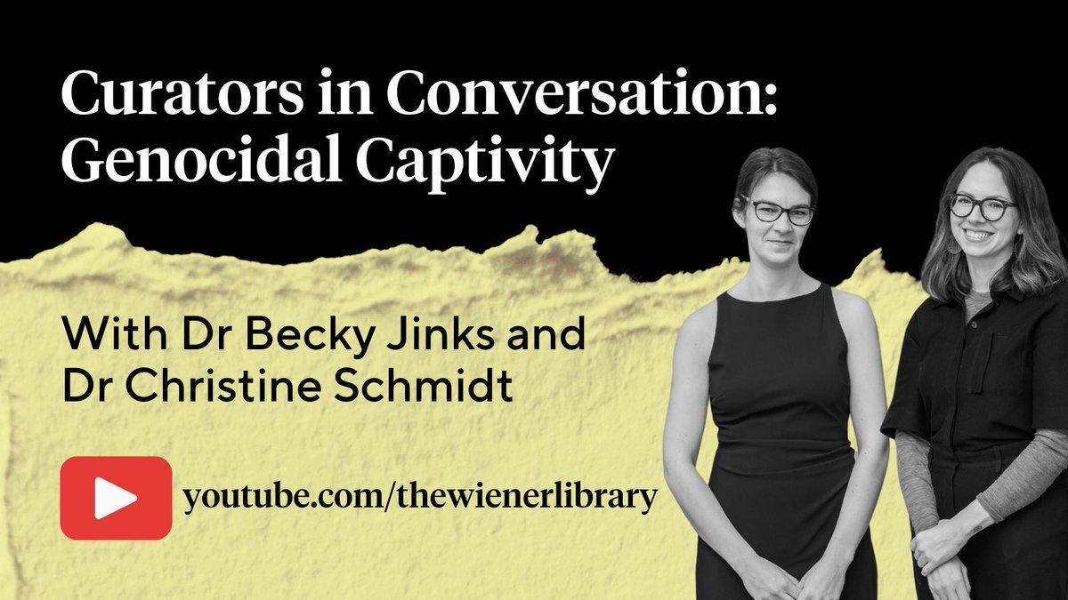 Last week we hosted a fascinating talk with @rhul_hri's Dr Becky Jinks about how she developed our current exhibition and her curatorial choices Part of the #GenocidalCaptivity events series, the recording is available to watch on our YouTube channel now bit.ly/4adojCc