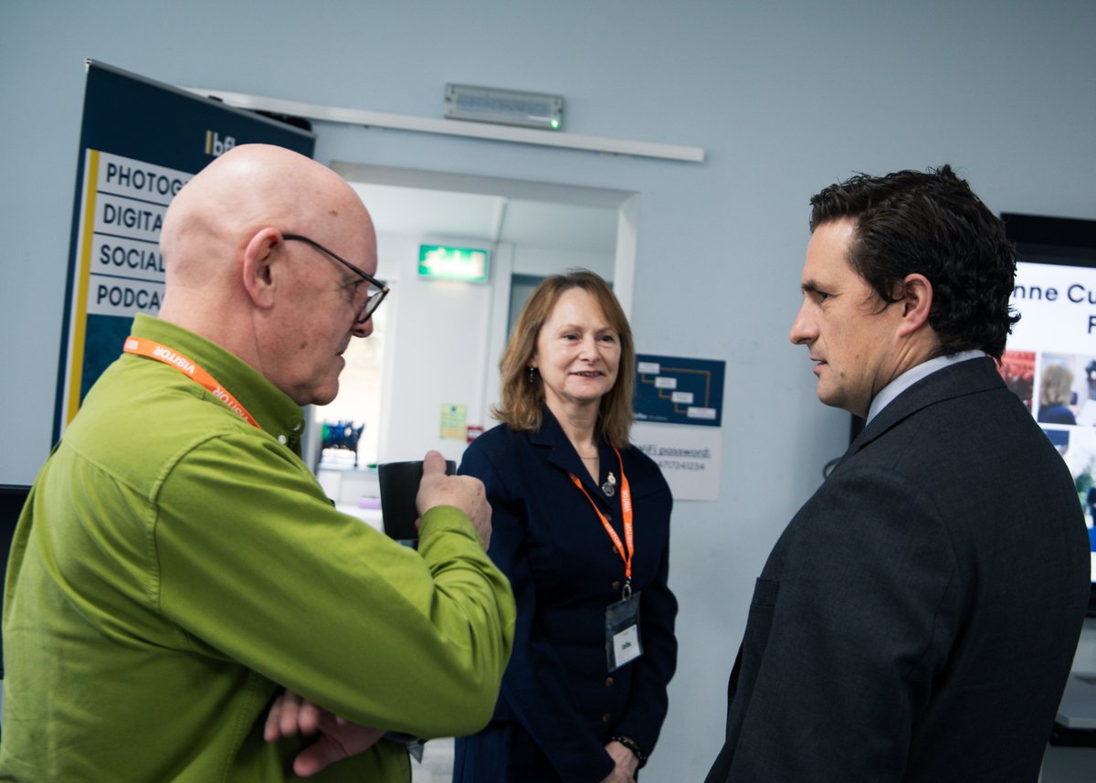 Delighted to host @JohnnyMercerUK @BFBSAcademy today where he met alumni, visited our TV studios, and learnt how we're helping veterans and service leavers transition into a new career, through our Production Managers course. For more info - academy.bfbs.com/pmcourse