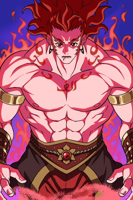 せっかくだから千夜と一夜の隠れてる部分も。筋肉もりもり 