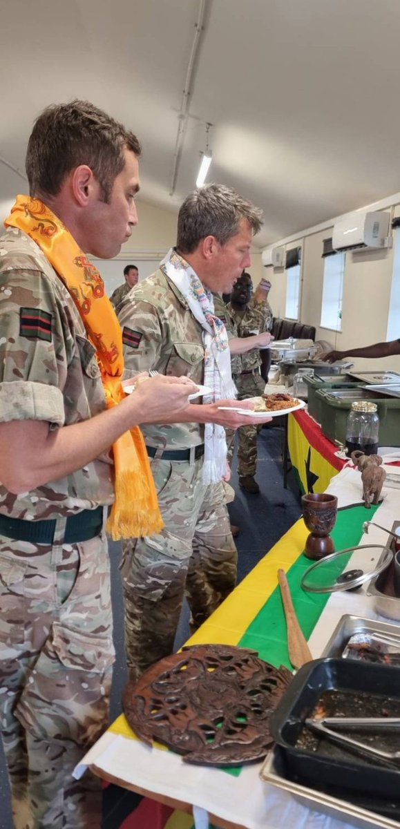 To celebrate our diversity, today we hosted an international food day. Our Rfn enjoyed traditional food from the Carribbean Islands, Fiji, Nepal, Ghana & Zimbabwe. @RiflesRegiment