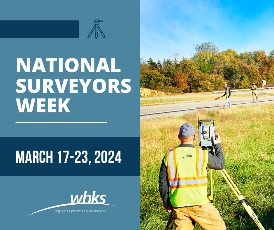 🔹 Happy National Surveyors Week! 🔹

Thank you to all the Surveyors and Survey Technicians for everything you do for WHKS and its clients! Together, we can continue shaping the horizon!

#WHKS #Shapingthehorizon #engineers #planners #landsurveyors #nationalsurveyorsweek